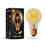 Лампа светодиодная диммируемая Voltega E27 4W 2000К прозрачная VG10-A60GE27warm4W-FB 7078 